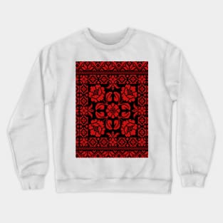 Palestinian Embroidery Design Crewneck Sweatshirt